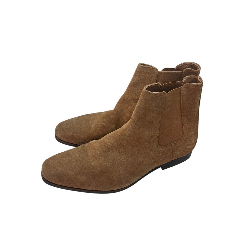 Express Chelsea Boots Mens 11 Brown  Suede Leather Slip On Ankle Boots